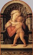 LIPPI, Fra Filippo Madonna with the Child and two Angels g Sweden oil painting reproduction